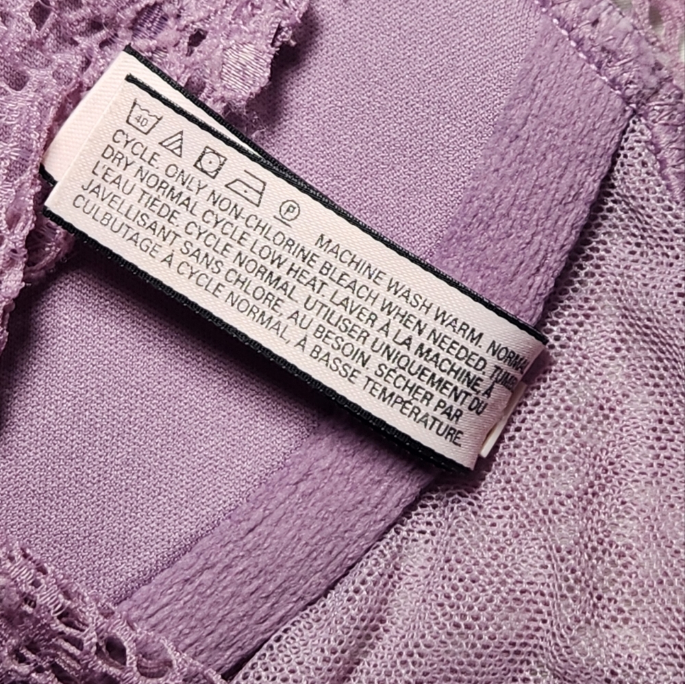 Victoria's Secret Lace Soft Cup Bralette Dusty Purple Size XS - Picture 5 of 5